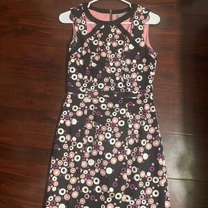 Marc New York Black Dress with Pink Accents